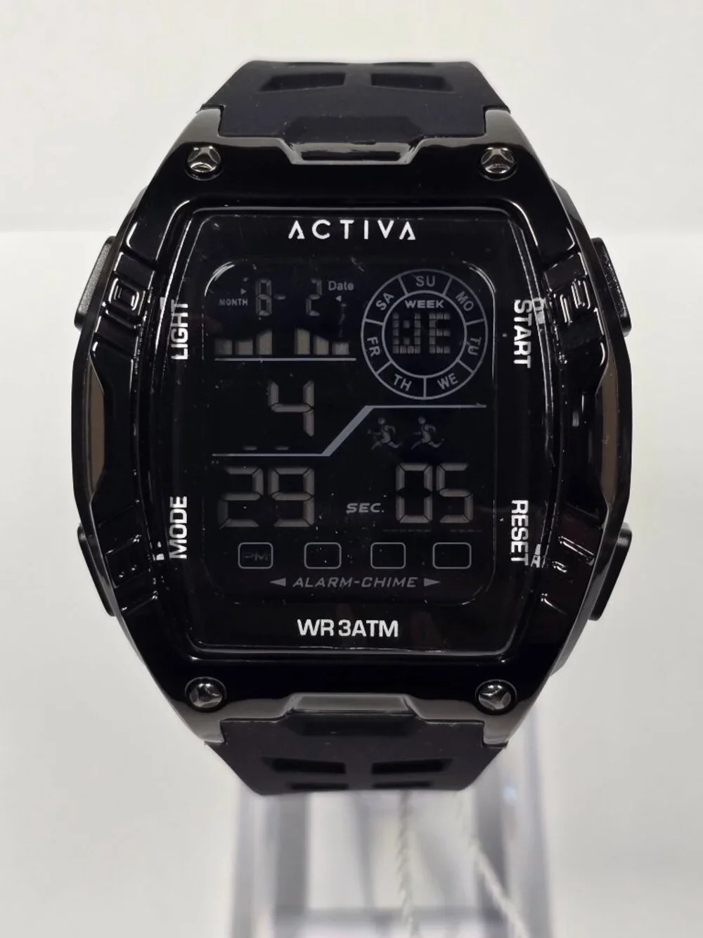 Activa Zalix X Invicta Digital Men's Watch - 46mm. Black (ACW8130-004)